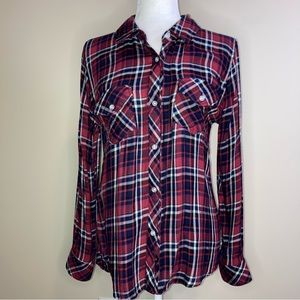 Rails Two Pocket Button Up Shirt Red S